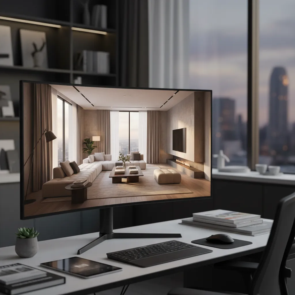 Programa de diseño de interiores con render