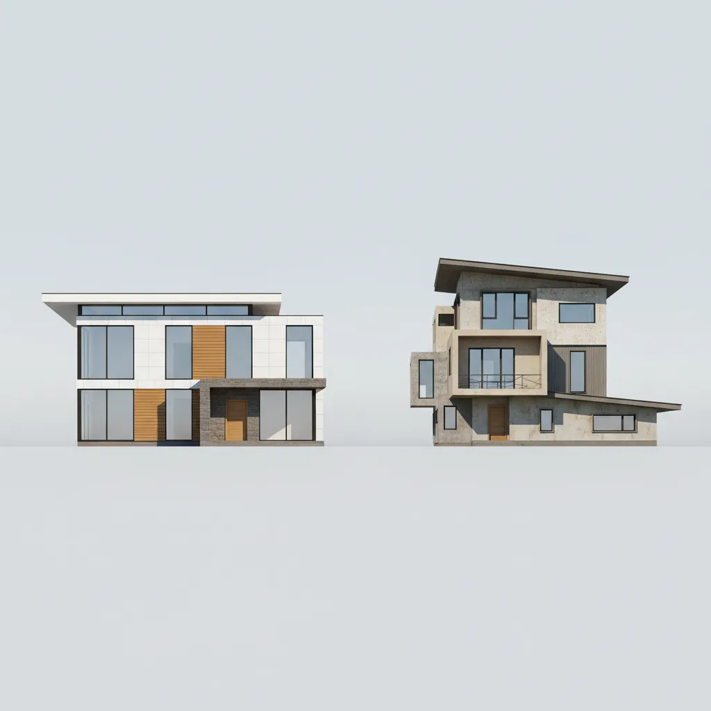 Perbandingan proporsi rumah dari tampak samping