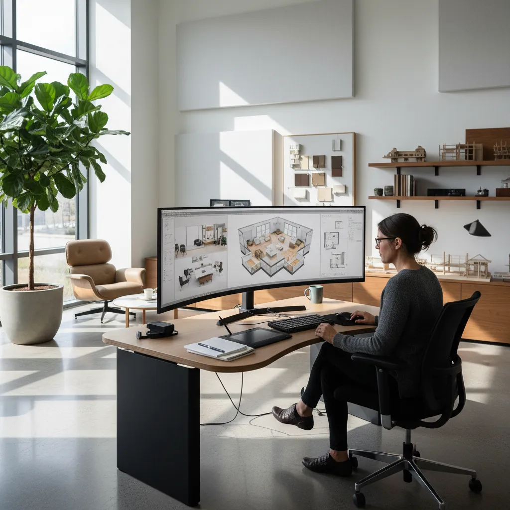Proses membuat denah rumah menggunakan software desain