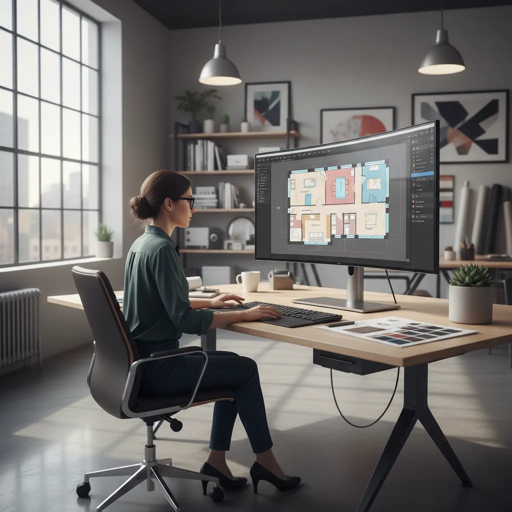 Proses membuat denah rumah menggunakan software desain