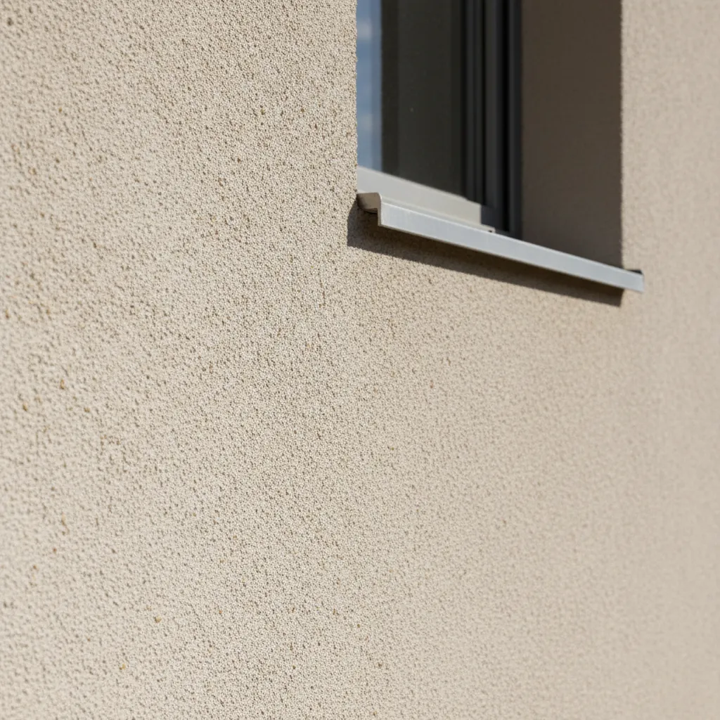 modern exterior wall surface showing protective coating texture