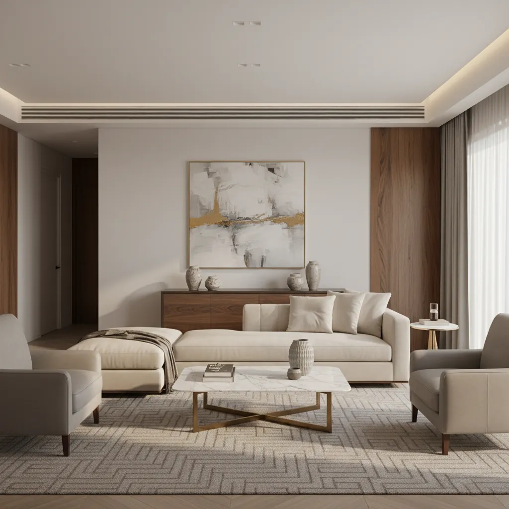 Proyecto de interiorismo de una vivienda moderna terminado