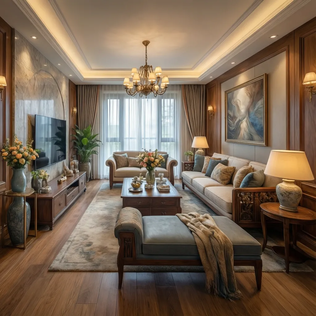 Proyecto de interiorismo residencial con mobiliario moderno