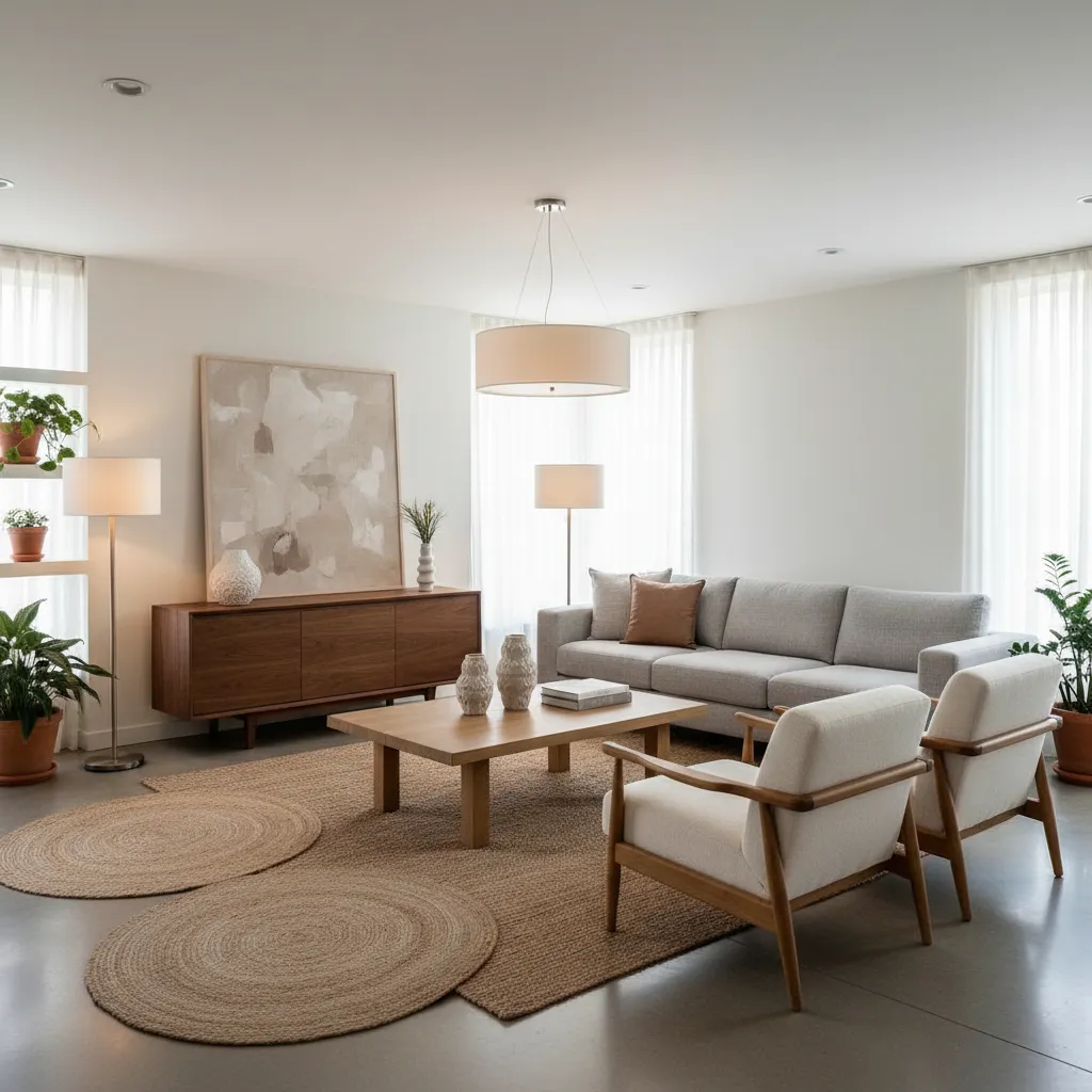 Salón moderno resultado de un proyecto de diseño interior bien planificado