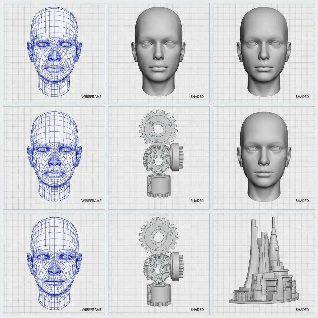 Comparison visual of different PSP model formats and extraction results