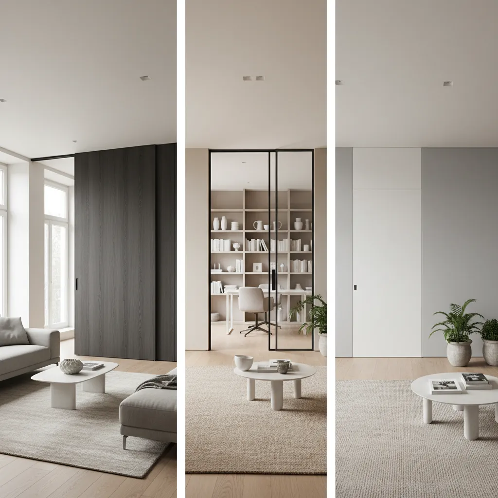 Diferentes estilos de puertas interiores modernas