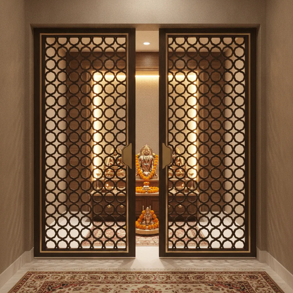 5 Puja Room Gate Design Ideas That Elevate Small Spaces