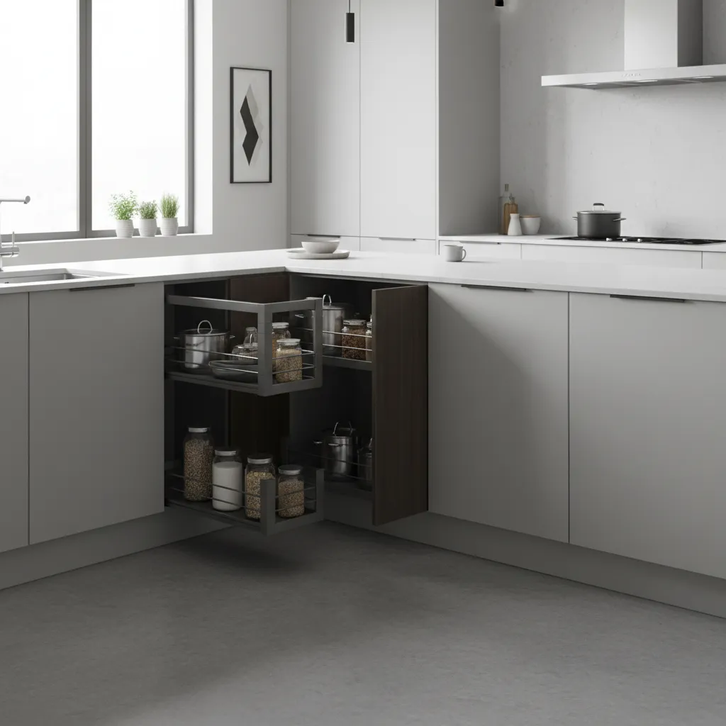 How Pull-Out Corner Cabinet Systems Work