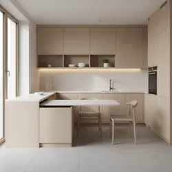 Pull Out Kitchen Tables in Modern Apartment Design