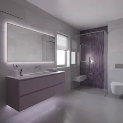 How to Optimize Small Bathrooms Using Purple and Gray Color Schemes