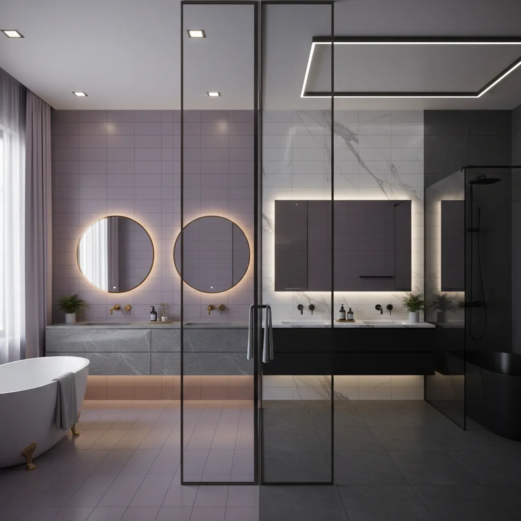 Purple and Gray Bathroom vs Black and Gray Bathrooms Which Style Feels More Elegant