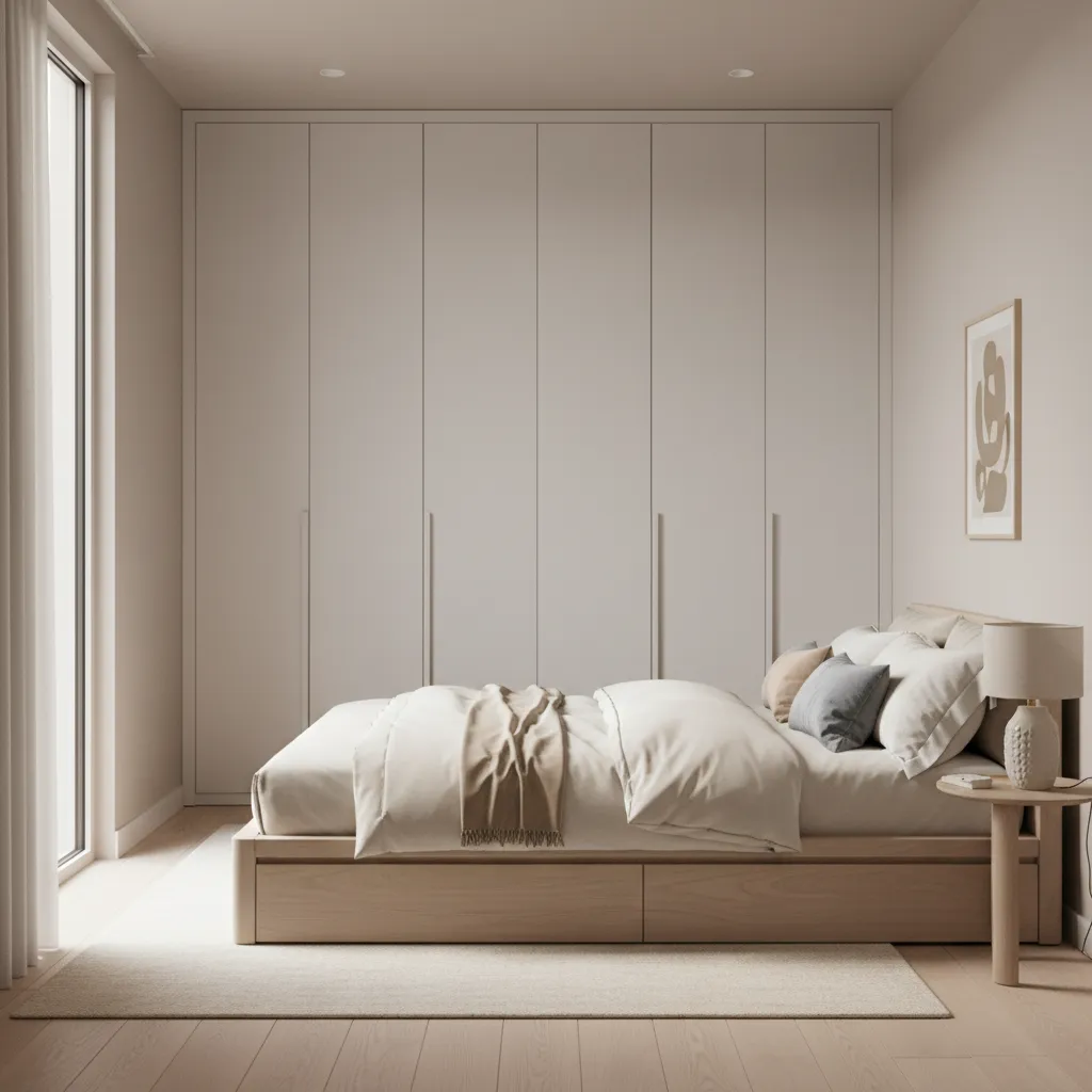 quarto pequeno otimizado em casa simples