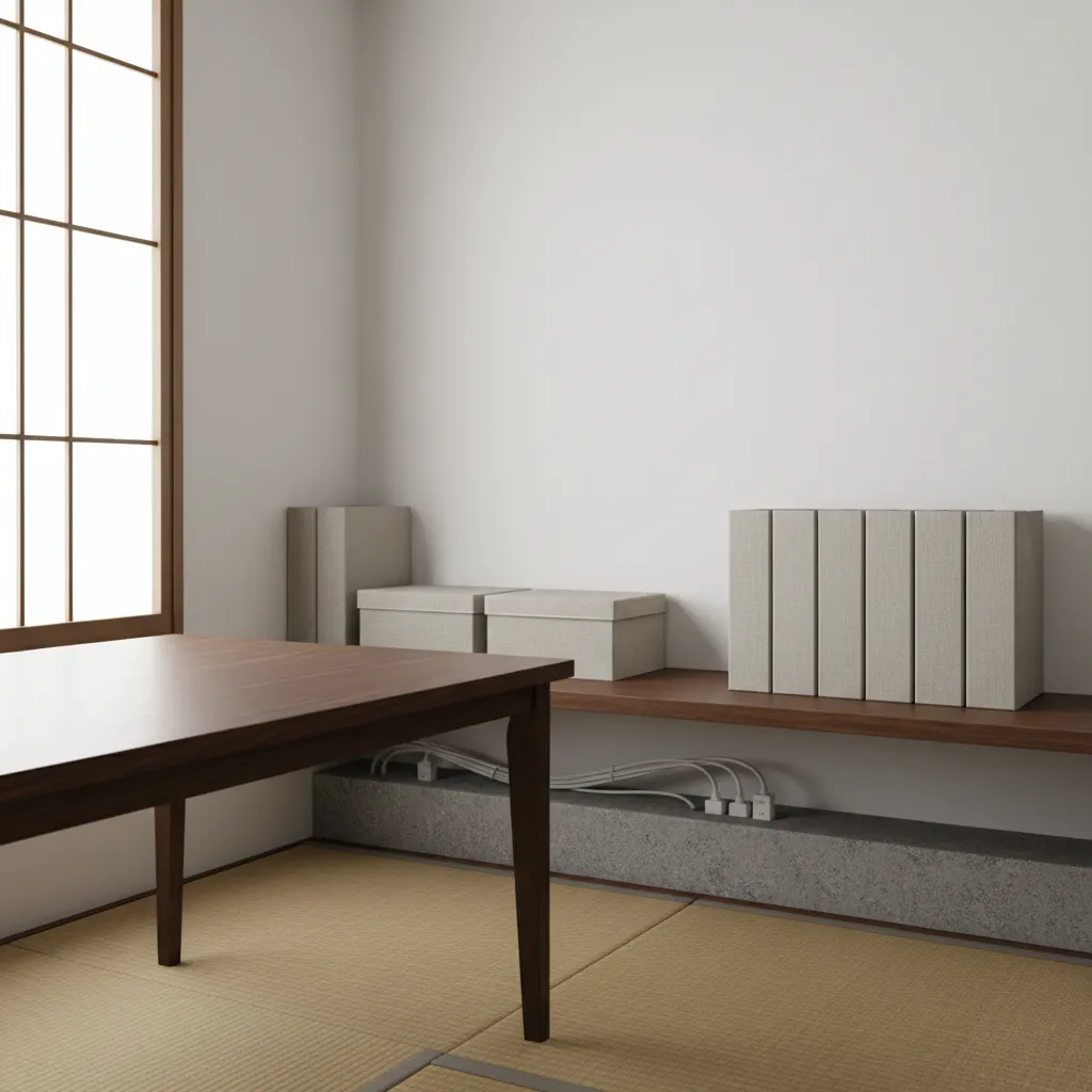 背面を“静かな棚”に：視線を整える収納技巧（收納技巧）