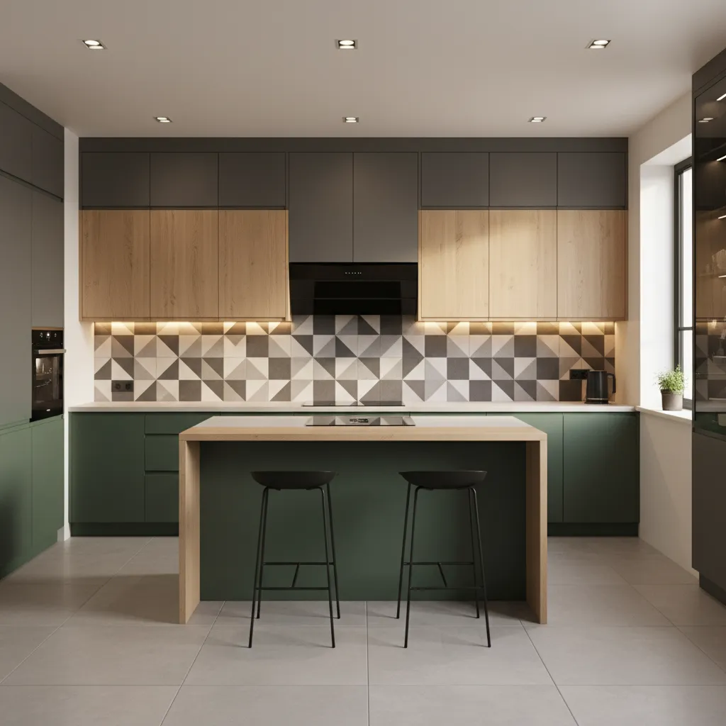 Well designed modular kitchen layout that supports quiet chimney performance