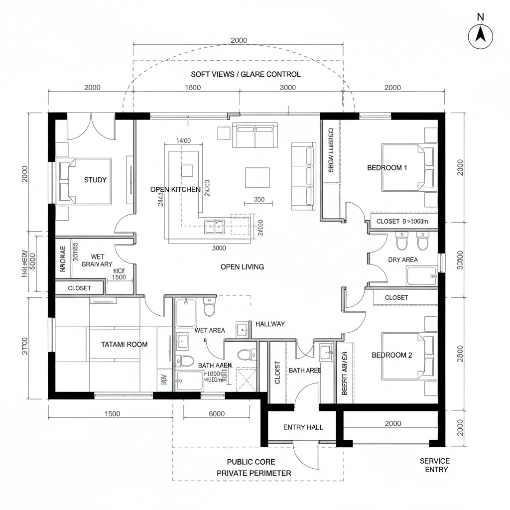 Quiet Perimeter, Active Core