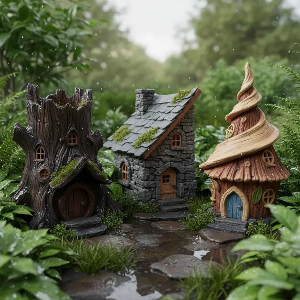 Best Materials for Rain‑Proof Gnome Houses: Wood vs Resin vs Stone