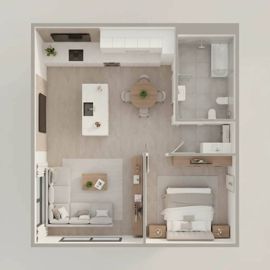 Exploring Real Estate 3D Floor Plan Rendering