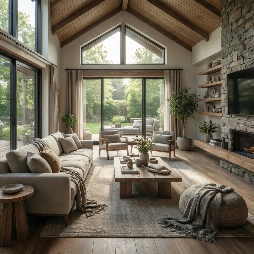 hình ảnh render 3D phòng khách hiện đại từ phần mềm thiết kế nhà