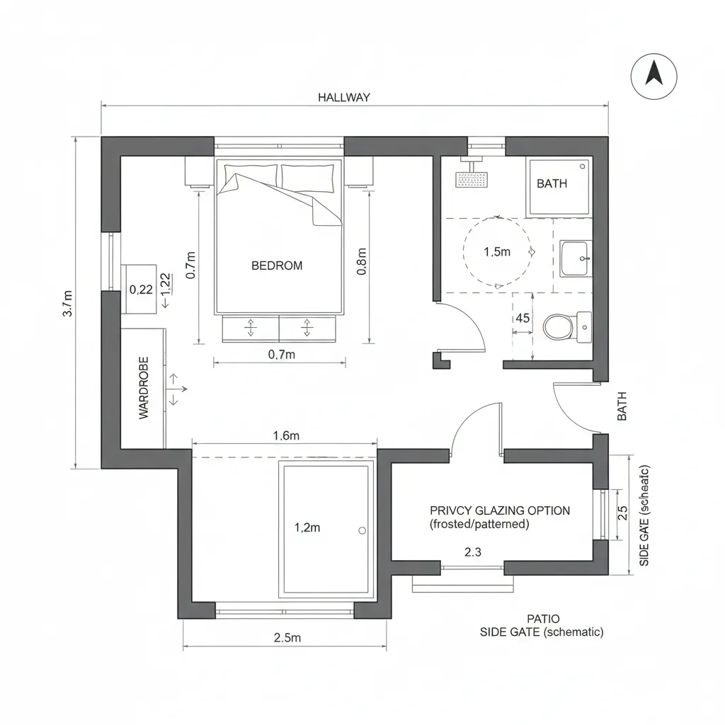 Rear Garden Interface Bedroom