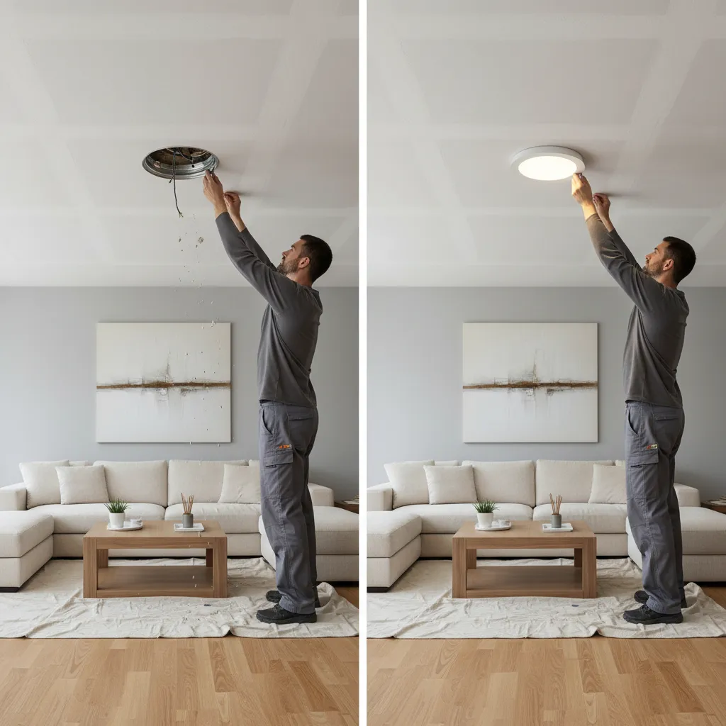 Recessed Can Light Removal vs LED Retrofit Conversion
