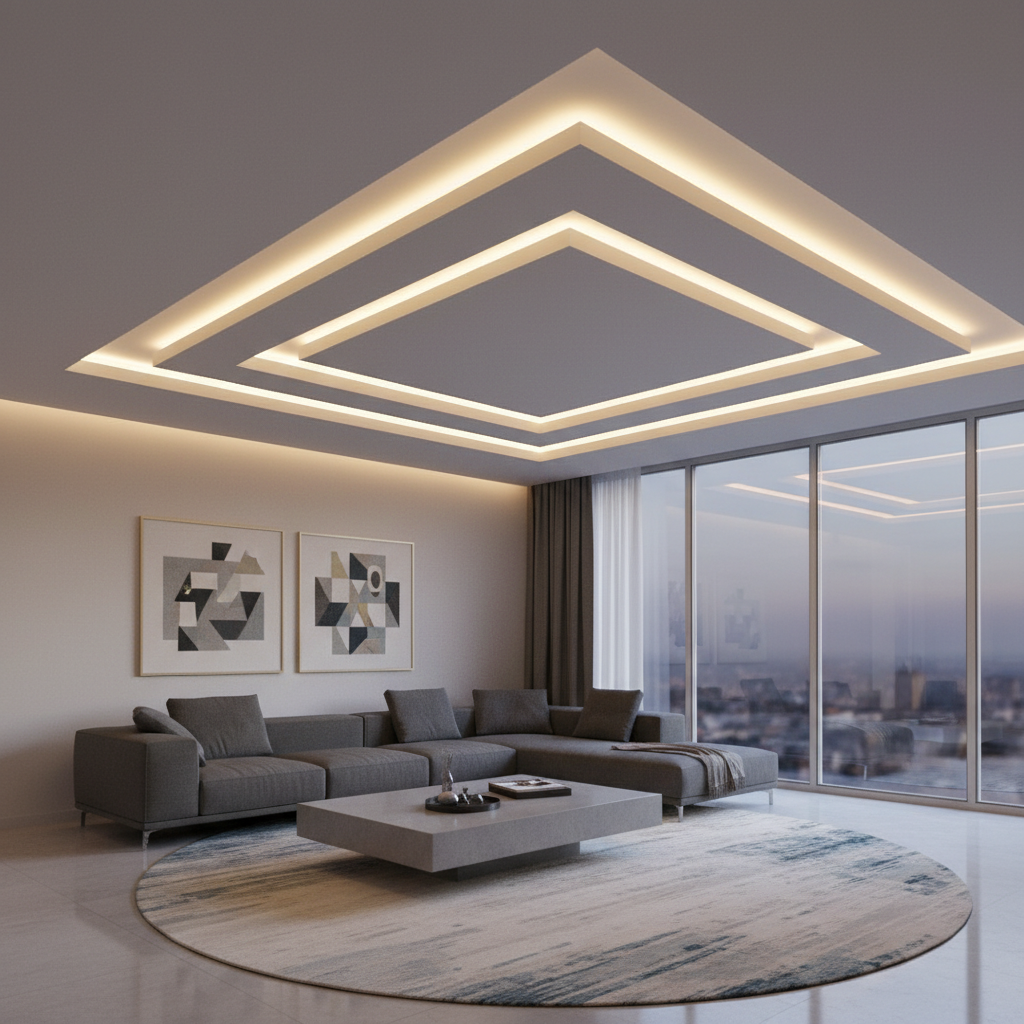 Living Room Feels Empty? Gypsum Board Design for Living Room