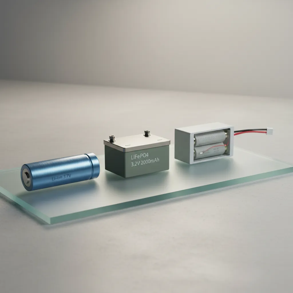 Different battery types used in rechargeable LED bulbs