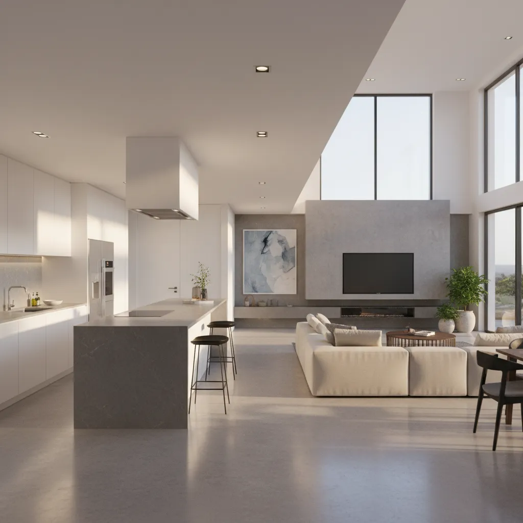 Recorrido virtual por el interior de una casa diseñada digitalmente