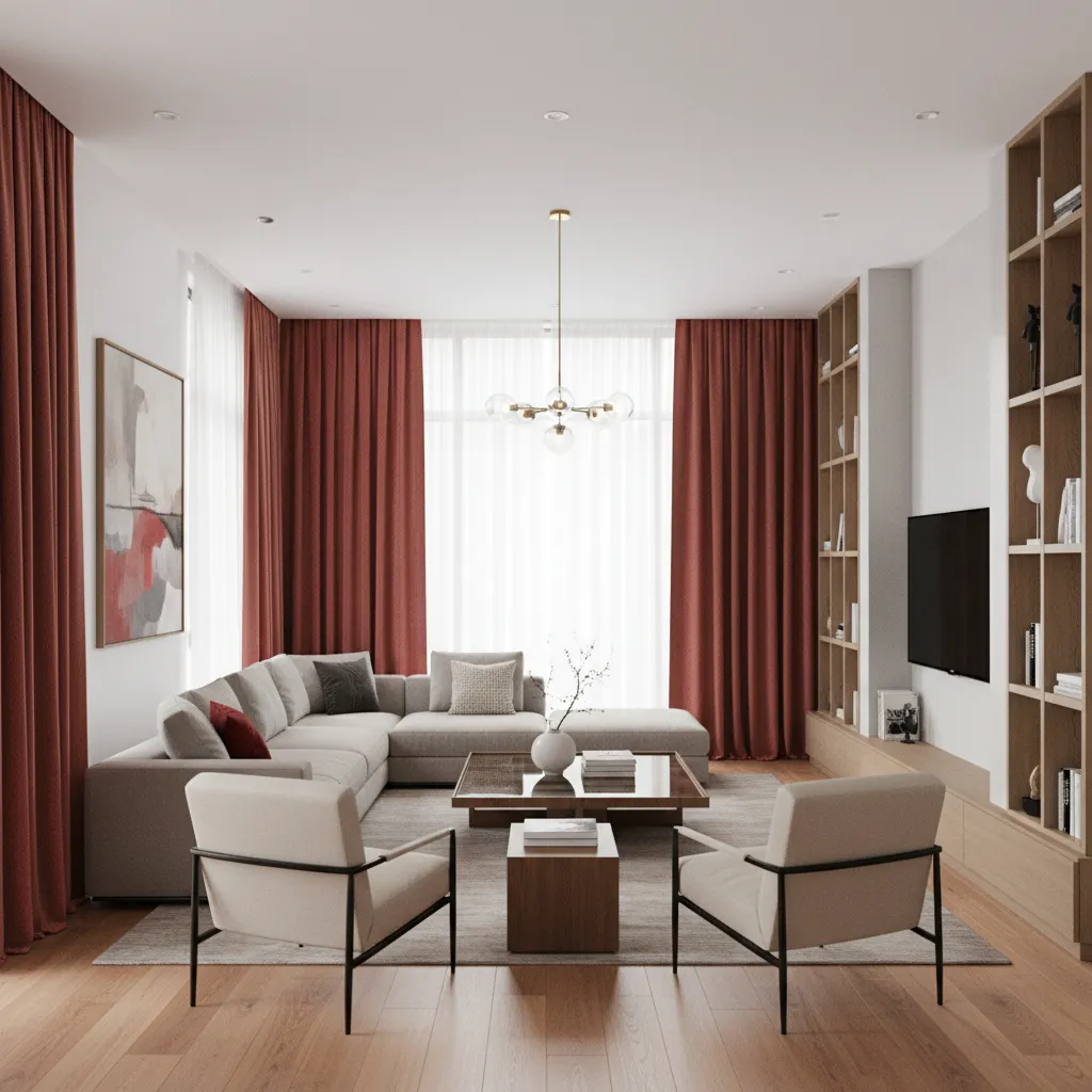How to Choose the Right Red Curtain Design for Your Hall Size and Decor