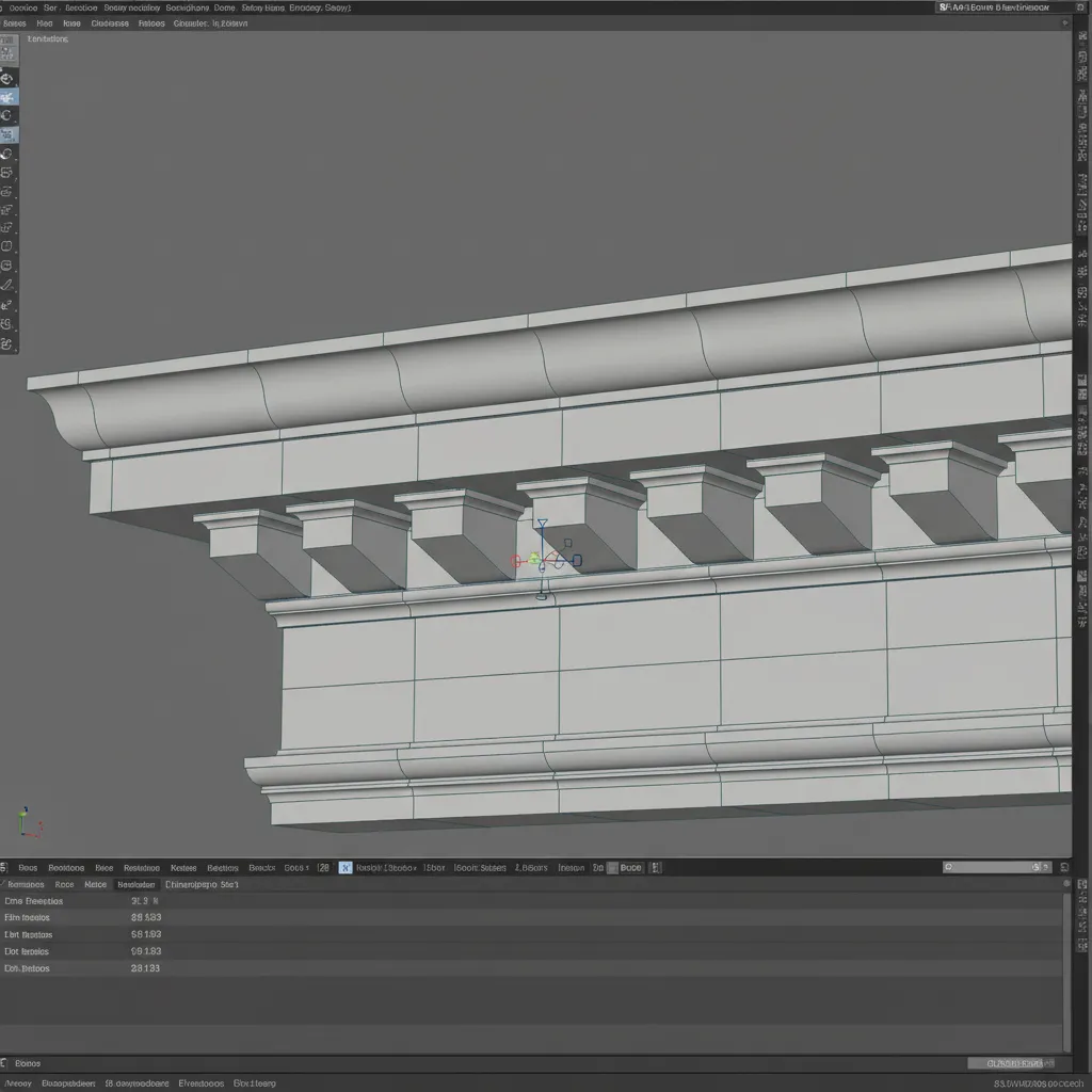 optimized architectural mesh with reduced polygon count while keeping sharp edges
