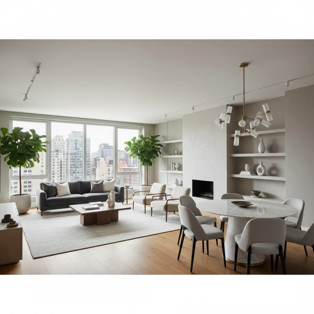Apartamento moderno completamente remodelado con diseño interior contemporáneo
