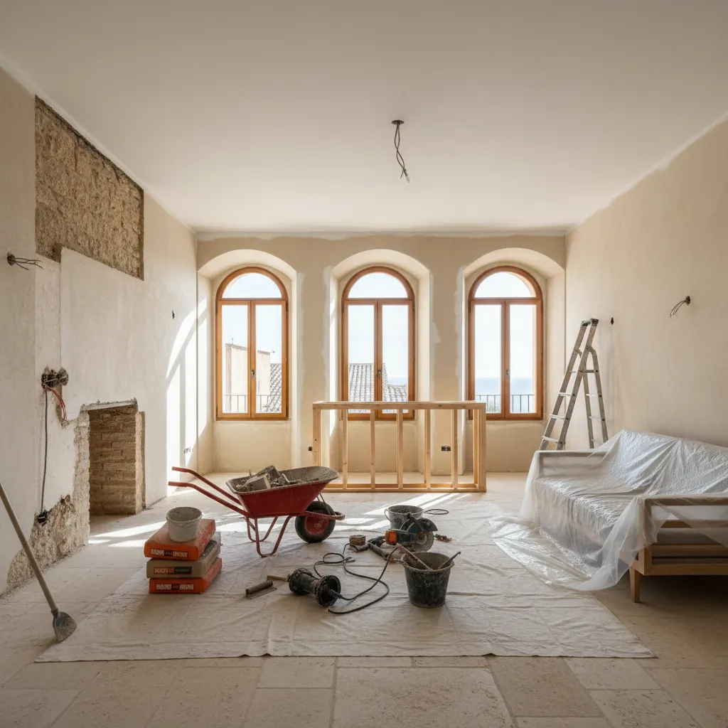 Proceso de reforma interior en un apartamento de Palma Mallorca