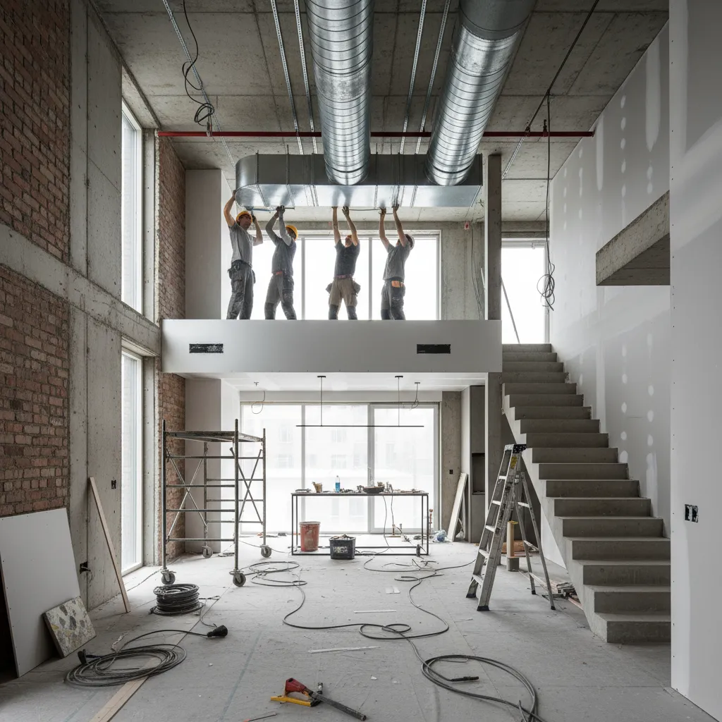 Reforma interior con instalación de climatización en vivienda