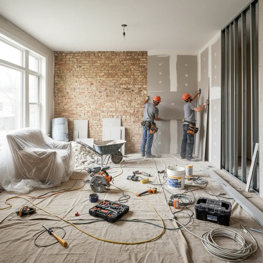 Proceso de reforma interior en una vivienda