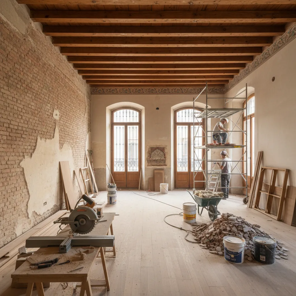 Reforma interior de piso antiguo en Barcelona