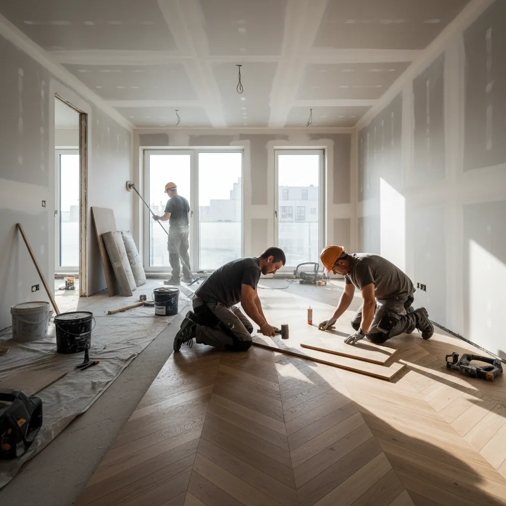 Proceso de renovación interior de una vivienda