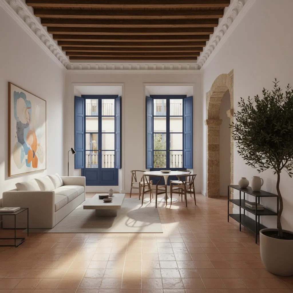 Reforma interior de un apartamento en un edificio histórico de Sevilla