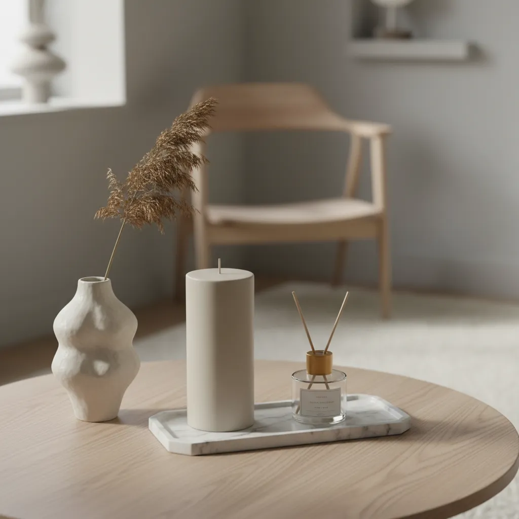 Selección de objetos de diseño minimalista para el hogar