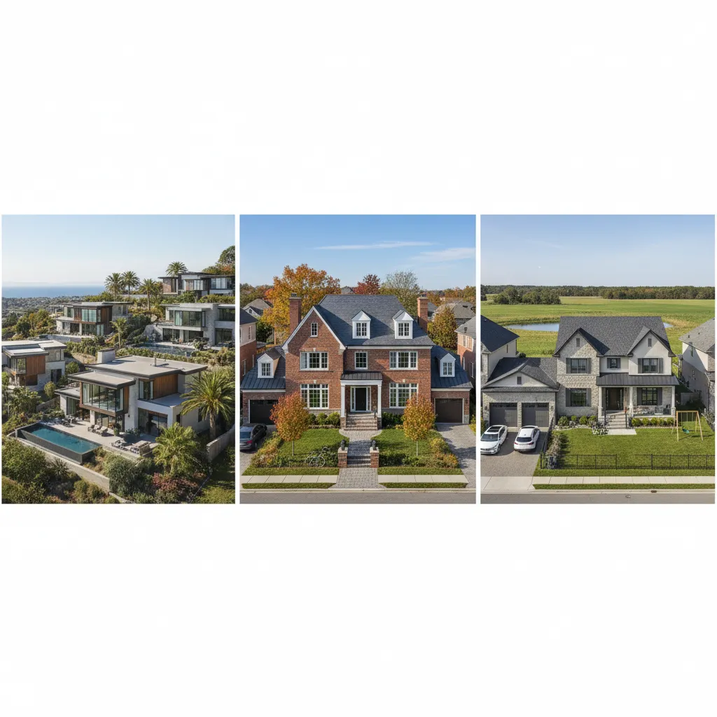 Visualization of residential construction differences across US housing markets