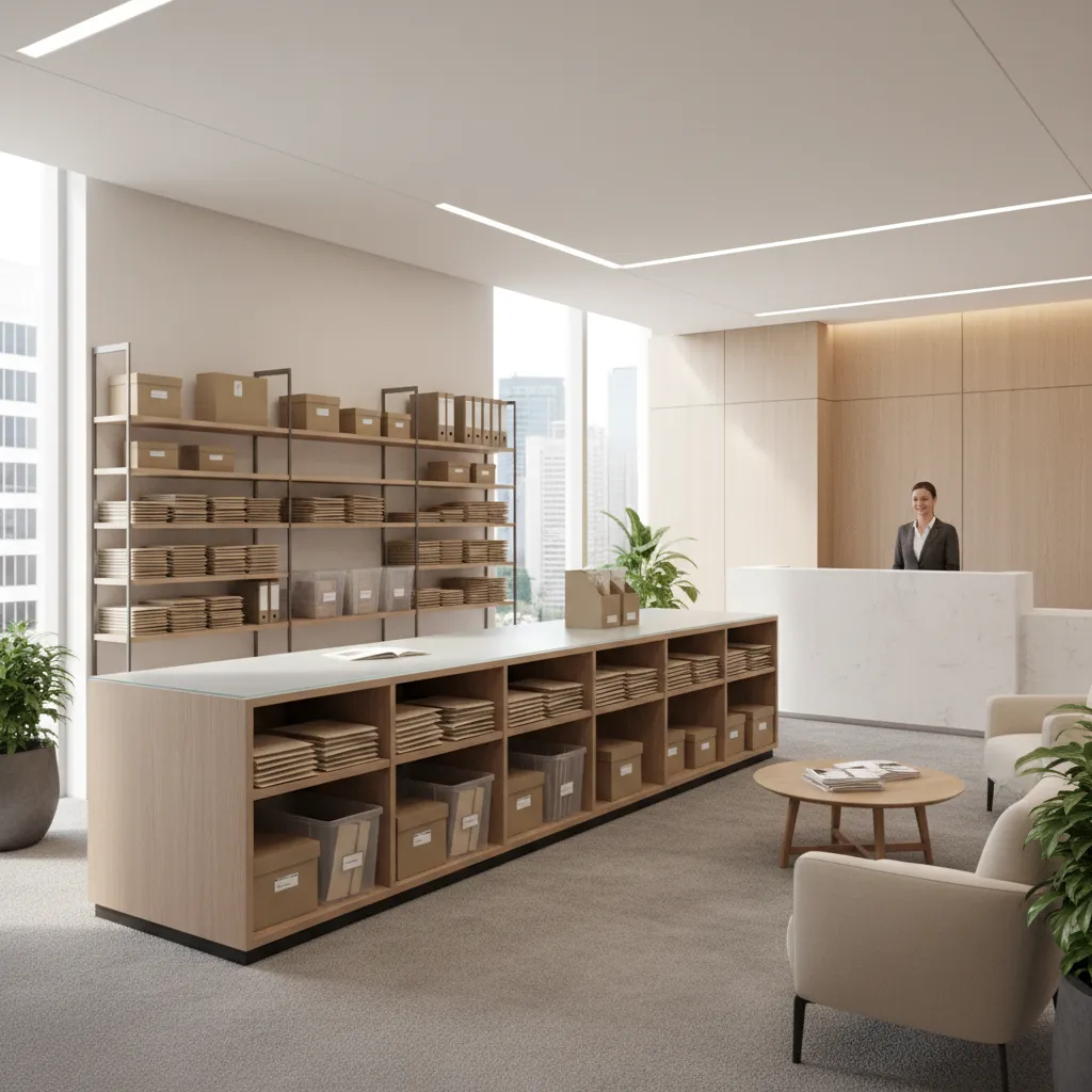 professional office environment representing registered agent and mail handling services