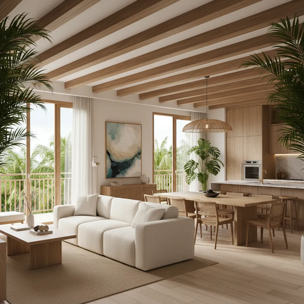 Apartamento moderno remodelado con diseño interior contemporáneo en el Caribe