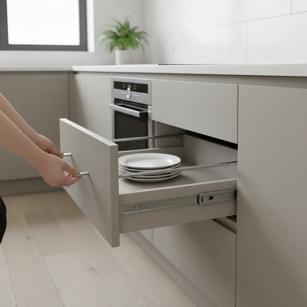 How to Remove Sliding Drawer in Kitchen Cabinets