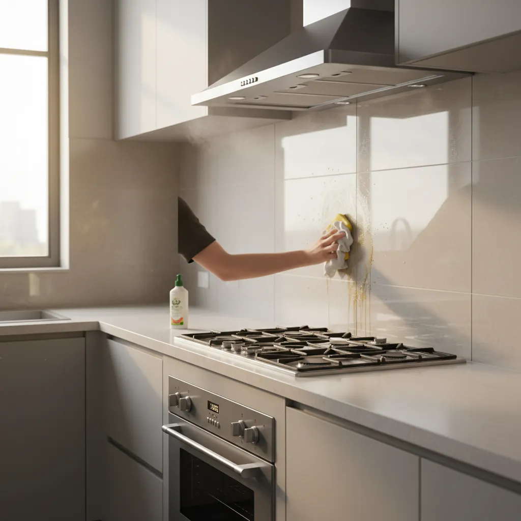 How to Remove Oil Stains from Kitchen Tiles