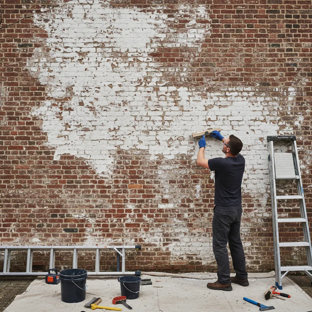 How to Remove Paint from Brick Before Applying Limewash