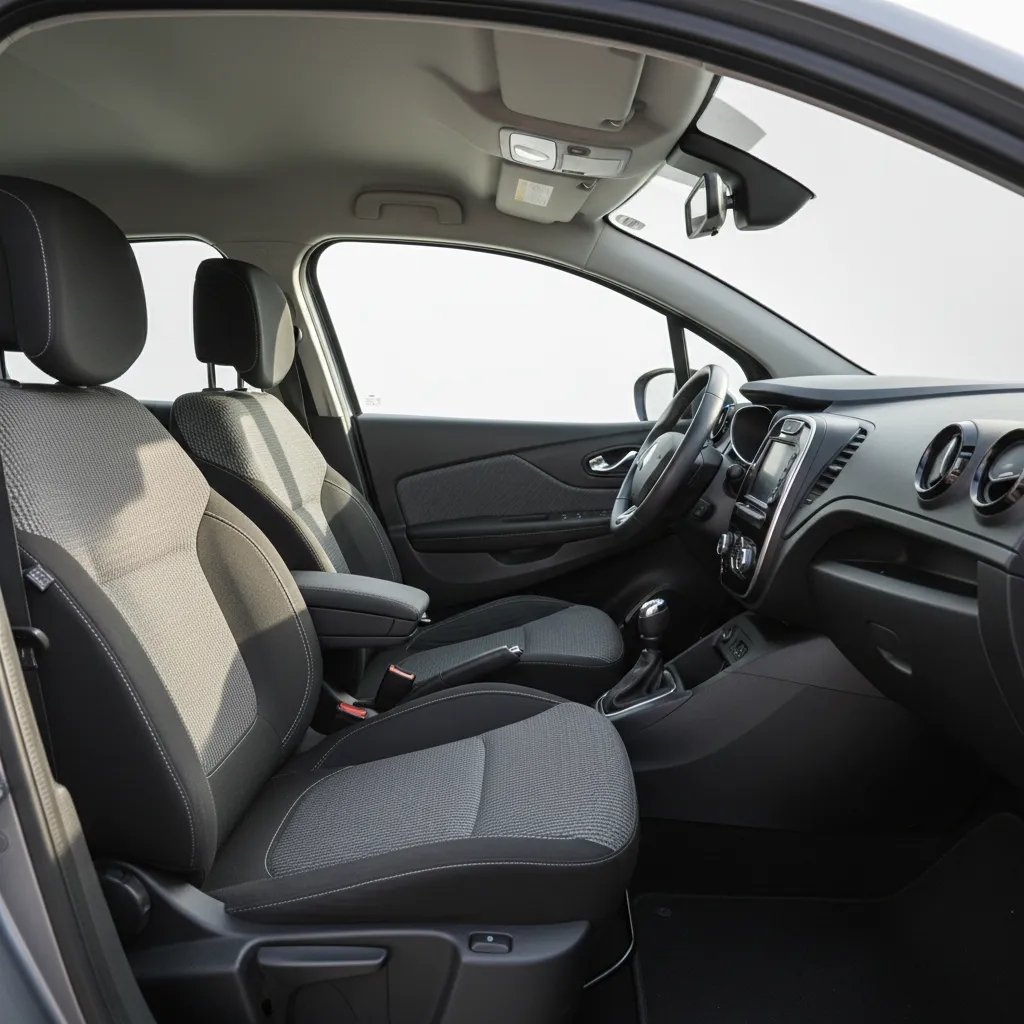 Asientos delanteros y espacio interior del Renault Captur
