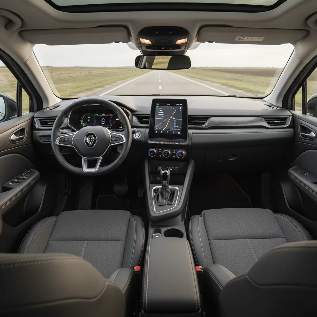 Diseño interior completo de Renault Captur