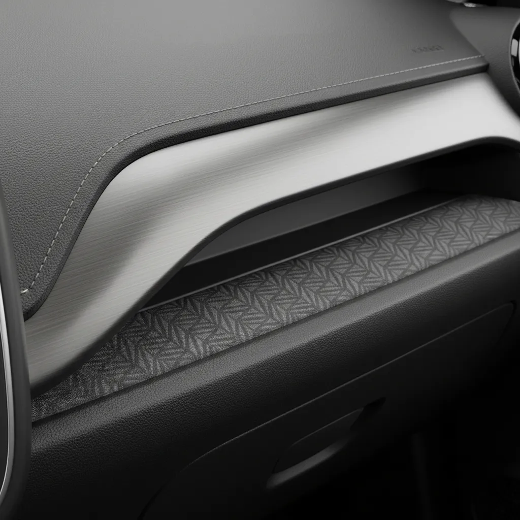 Detalle de materiales y acabados del interior del Renault Captur