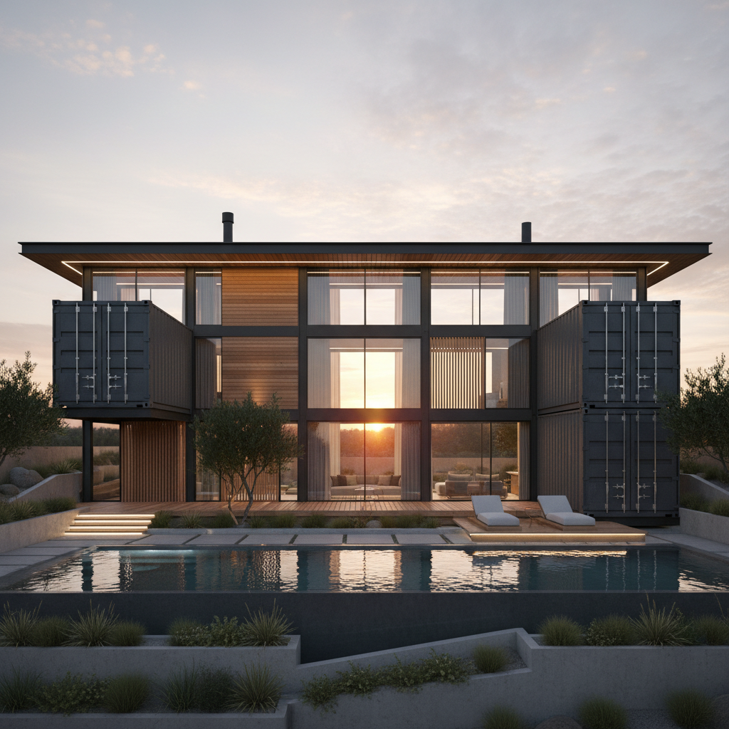 Diseño de casas en contenedores marítimos