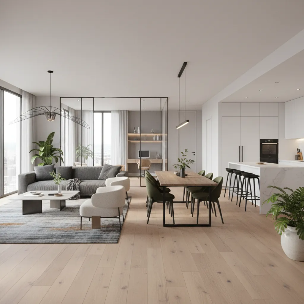 Renderizado 3D realista de una casa diseñada digitalmente