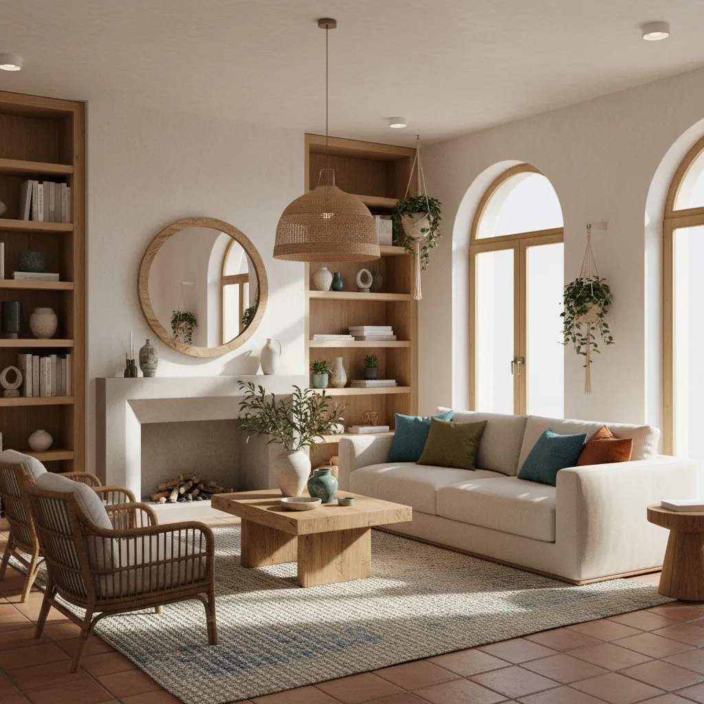 Render 3D realista de un apartamento moderno diseñado por estudiantes