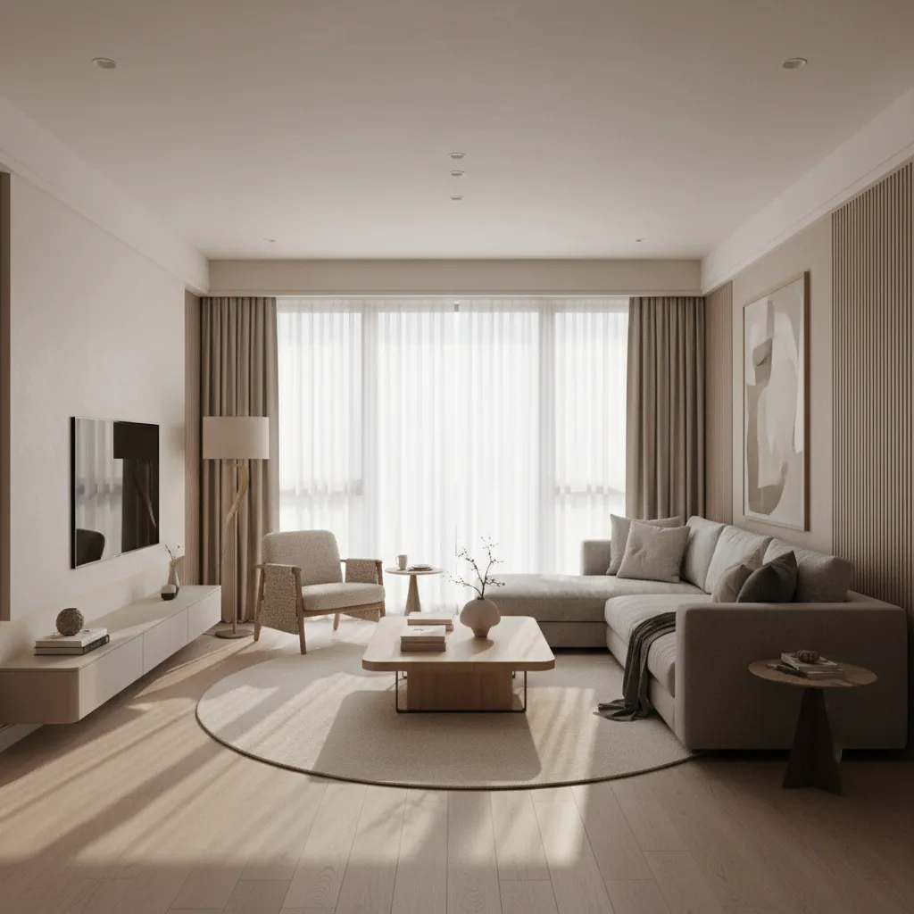 Render realista de un proyecto de interiorismo residencial